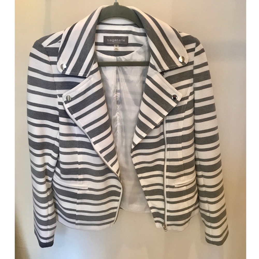 Worn once striped blazer
